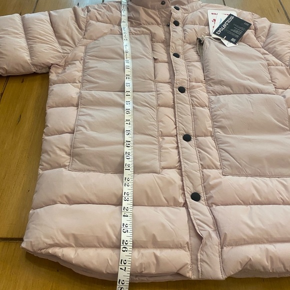 Obermeyer Down Explorer Shirt Jacket Cement Beige NEW small men’s, medium women - Picture 5 of 16